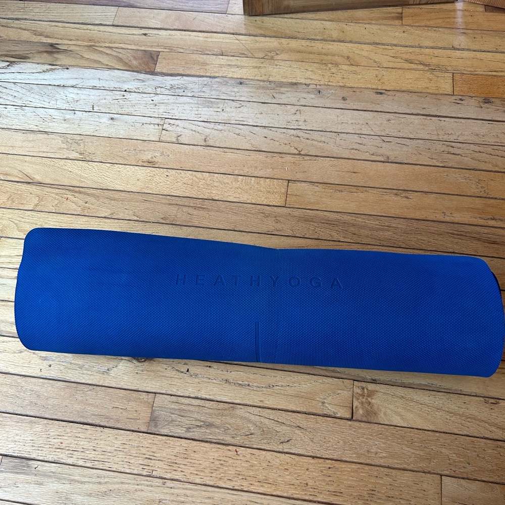 Heathyoga Blue Body Alignment Yoga Mat